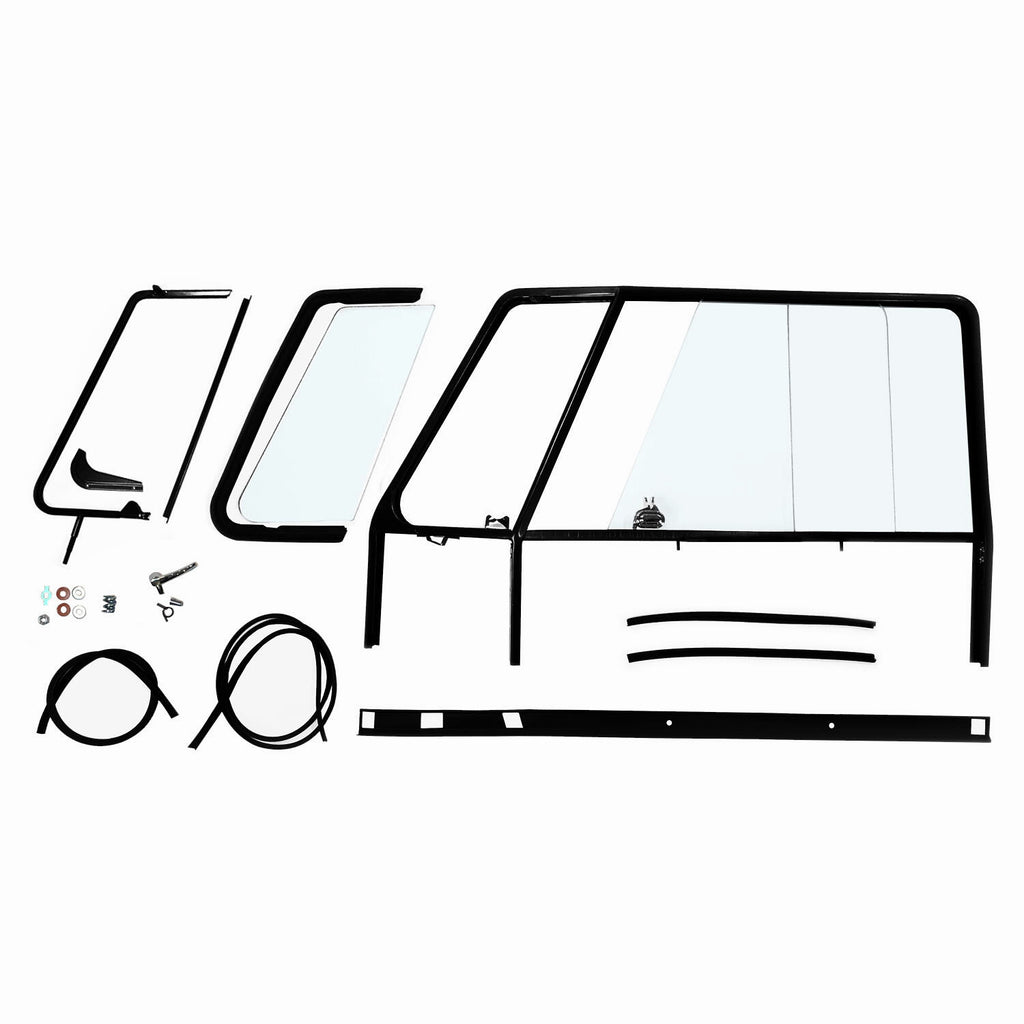 1967 Volkswagen Bus Left Door Window Frame Complete Kit