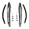 1969 CHEVY CAMARO DELUXE REAR BUMPER GUARDS LH/RH PAIR (W/ RUBBER CUSHION)