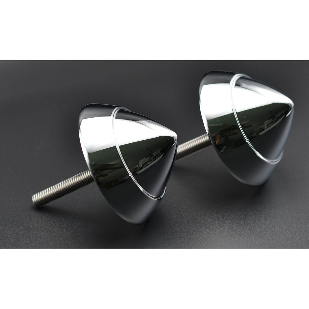 1957 Chevy Bumper Bullet Original Style Chrome Finish Pair