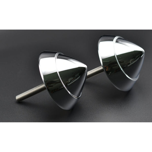 1957 Chevy Bumper Bullet Original Style Chrome Finish Pair