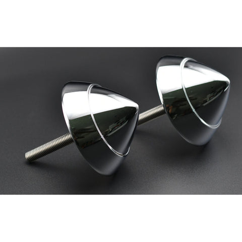 1957 Chevy Bumper Bullet Original Style Chrome Finish Pair