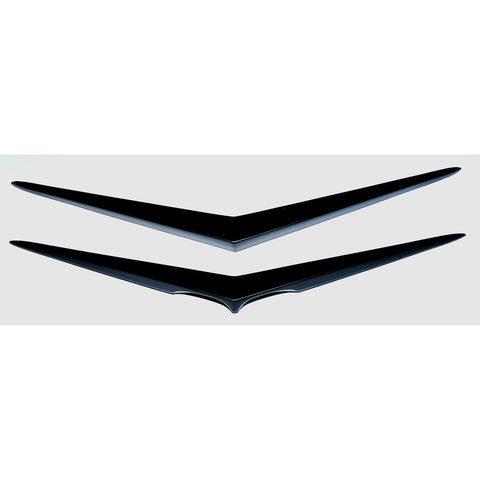 1956 Chevrolet Hood & Trunk Vee Set Matt Black