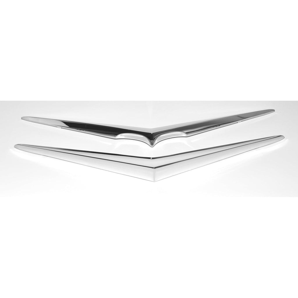 1956 Chevrolet Hood & Trunk Vee Set Chrome