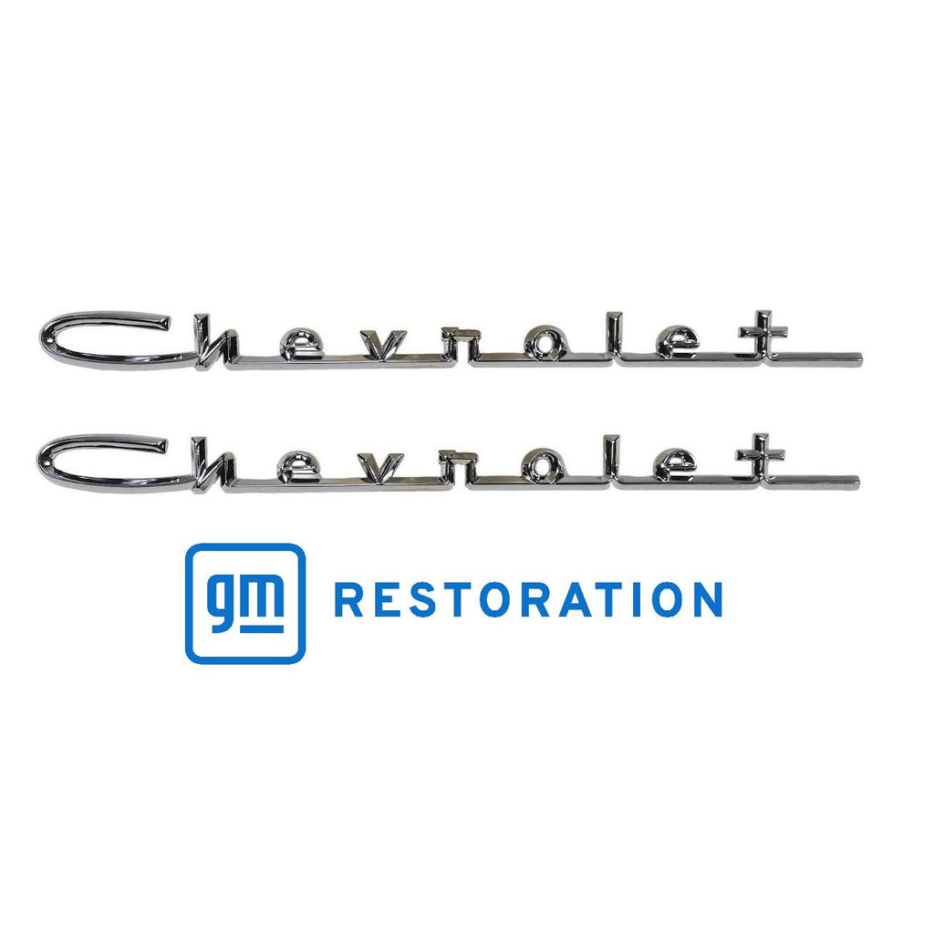 1957 Chevy Hood & Trunk Chevrolet Script Set 13