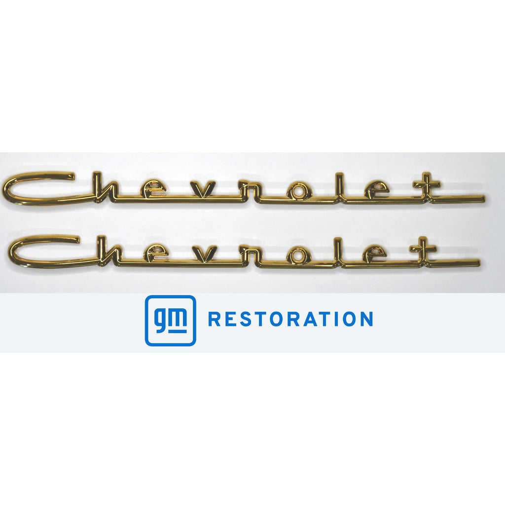 1957 Chevy Hood & Trunk Chevrolet Script Set 13