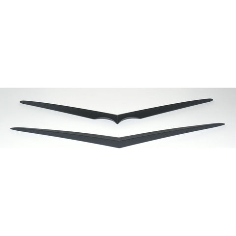 1957 Chevrolet Hood & Trunk Vee Set Matt Black