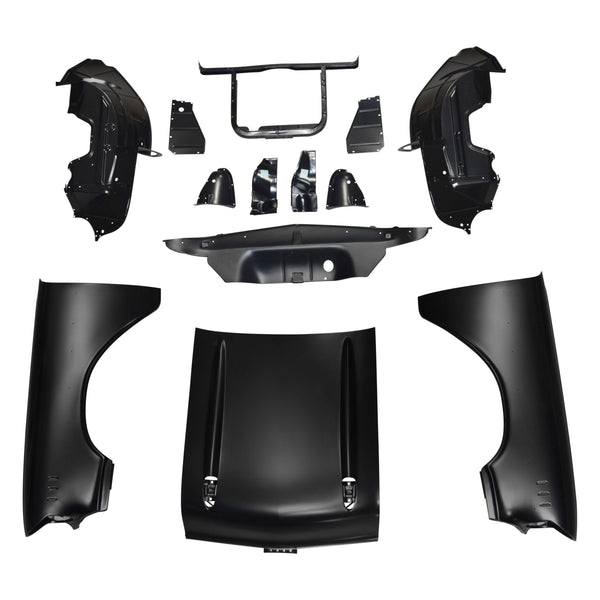 1957 Chevy 150 Series Front End Sheet Metal Kit V8