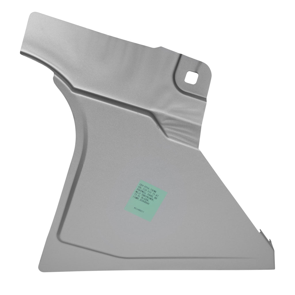 1973-1987 Chevy C10 Pickup Footwell Panel / Kick Panel RH