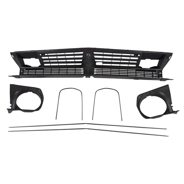 1970 Plymouth Barracuda Grille/Headlight Bezel/Molding Kit, 7 Piece Set