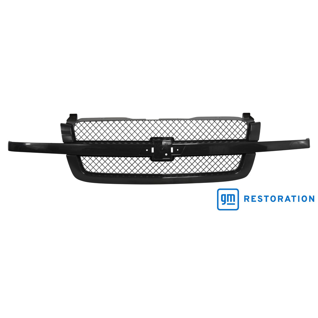 2003-2007 Chevrolet Silverado Base, LS, LS Hybrid, LT Model W/O Body Cladding Grille Assembly Painted