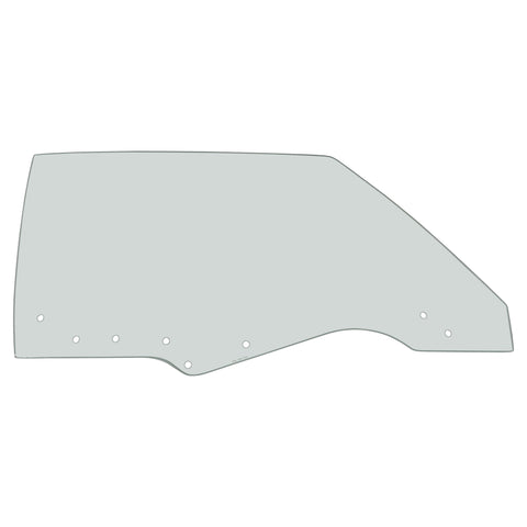 1970-1972 GM A Body Door Glass 8 Hole Tinted RH