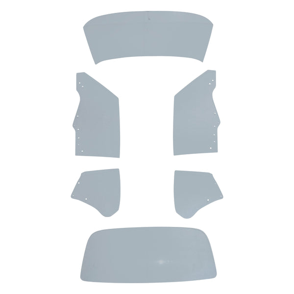 1970-1972 Pontiac GTO Coupe Glass Kit W/ Antenna W/ 8 Hole Door Glass Clear