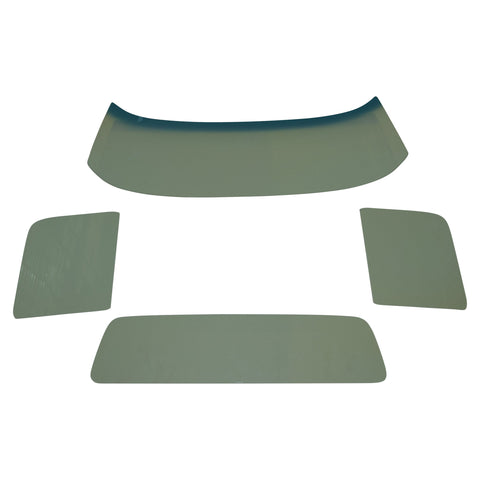 1967-1972 Ford Pickup F100 F250 Glass Kit Green Tinted With Band