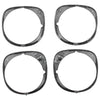 1970 Chevy El Camino Head Light Bezel, 4 Piece Set