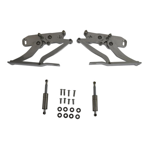 1963-64 Chevy Impala, (NOVA) Hood Hinge Set (LH & RH) Billet Aluminum (POLISHED)