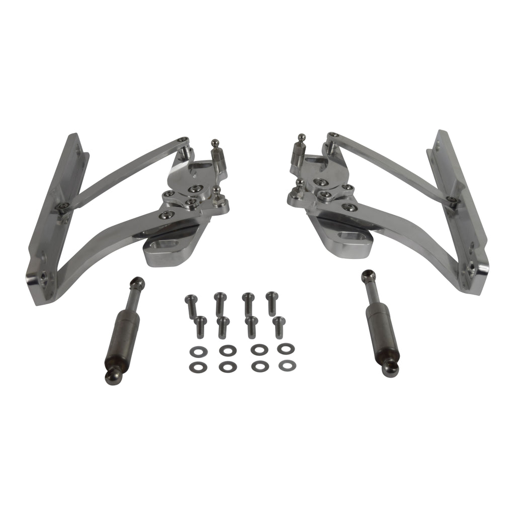 1969-1970 Chevy Impala 1969 Chevelle Hood Hinge Set (LH & RH) Billet Aluminum Polished