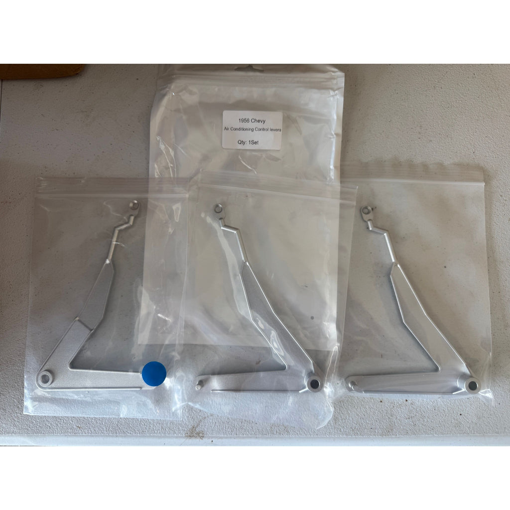 1955-1956 Chevy Air Conditioner Levers Set of 3, CNC From Billet Aluminum