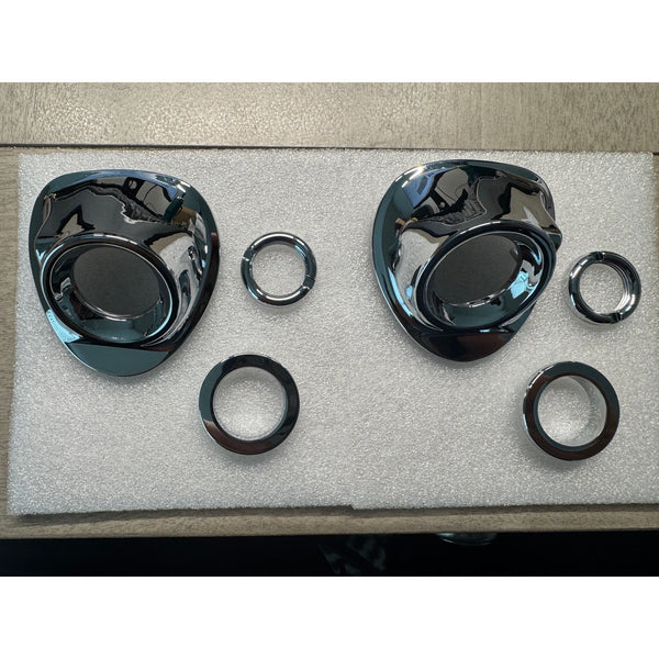 1959 Chevrolet Wiper Escutcheon Pair, Billet Aluminum
