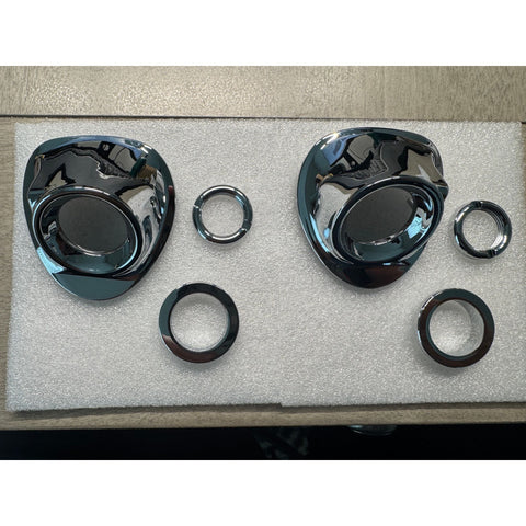 1959 Chevrolet Wiper Escutcheon Pair, Billet Aluminum