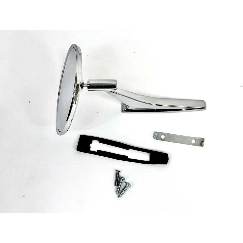 1968 Chevy Impala Door Mirror, w/Out Bowtie And Ribbed Base