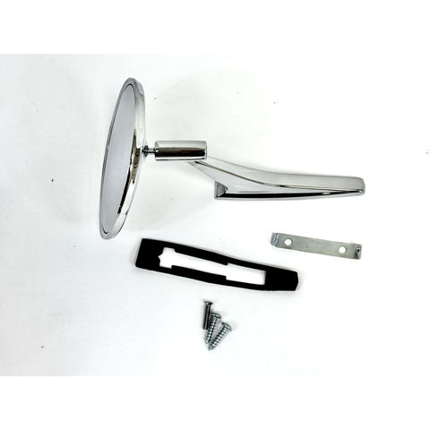 1968 Chevy Impala Door Mirror, w/Out Bowtie And Ribbed Base