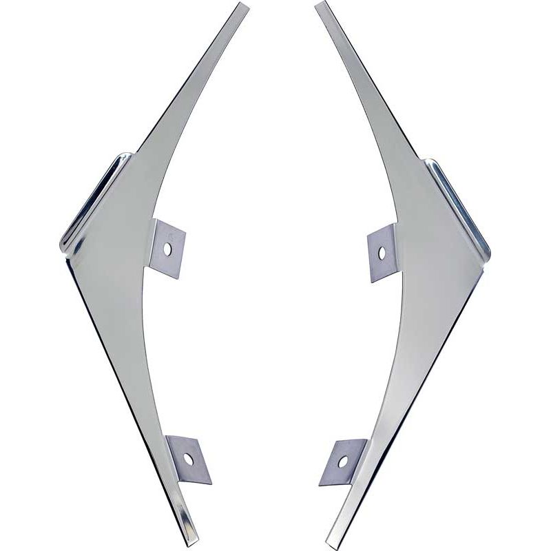 1956 Chevy Nomad 2 Tone Paint Divider (B Pillar Filler Divider) Pair Stainless