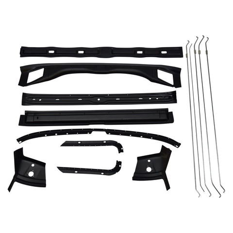 1967-1968 Chevy Camaro Roof Panel Brace Kit, 14 Piece
