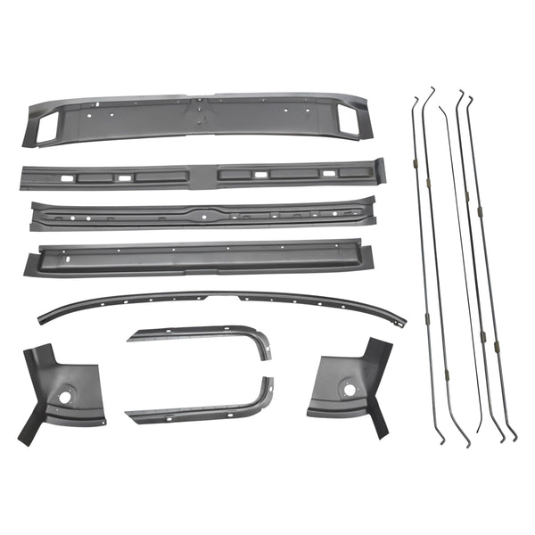 1969 Chevy Camaro Roof Panel Brace Kit, 14 Piece