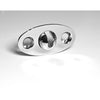 1955-1957 Chevy Nomad/Wagon Tailgate Cable Balls & Covers, Polished Stainless