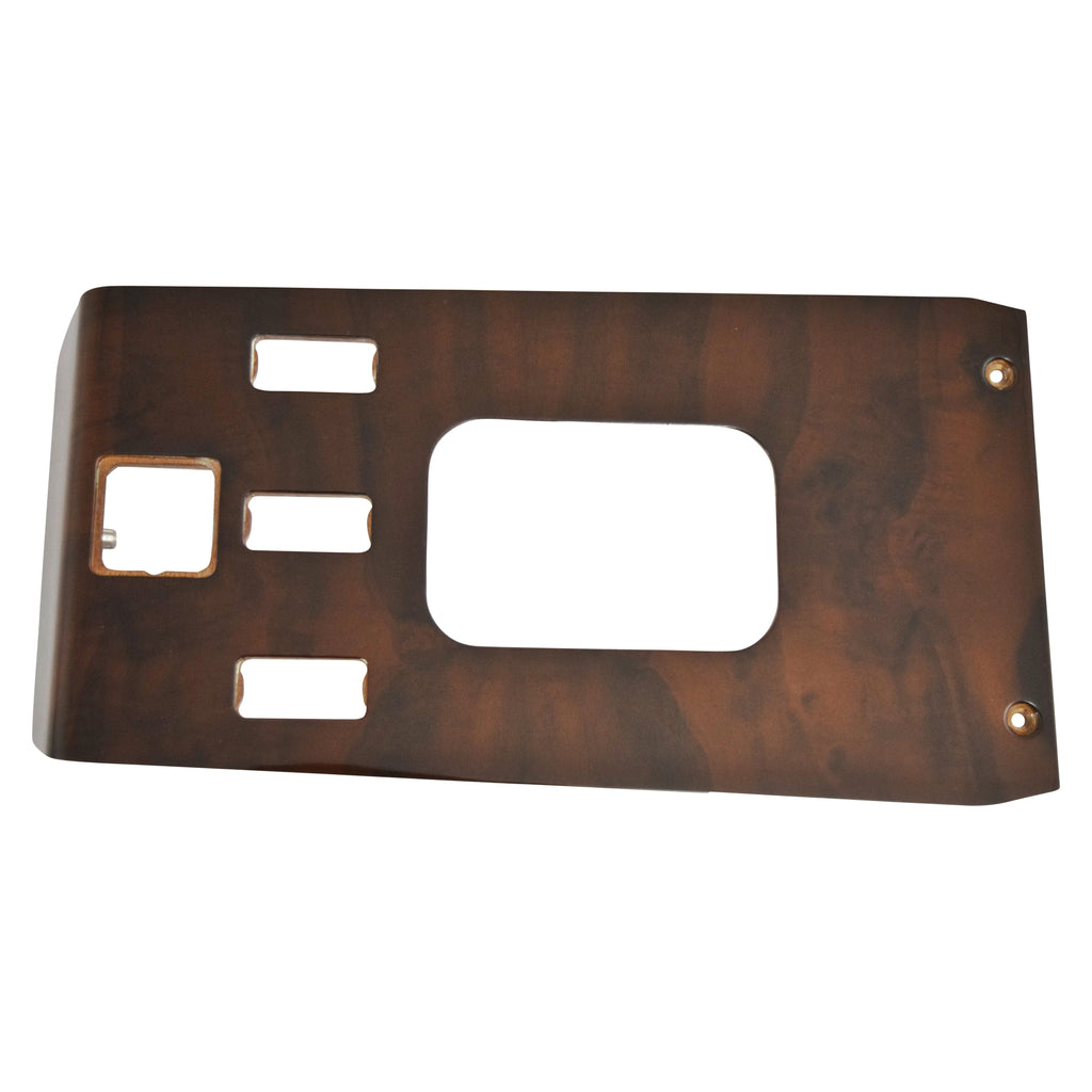 1985-1989 Mercedes-Benz R107 Shifter Wood Cover W/ Hazard, Power Window, Power Mirror (Burl Wood)