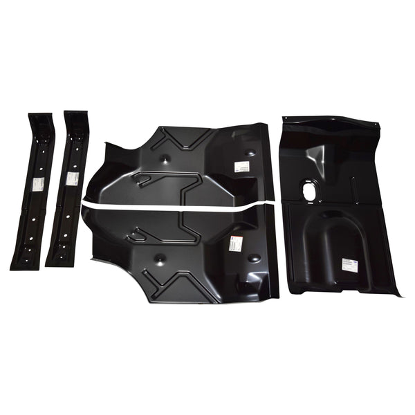 1973-1977 GM A Body Trunk Floor 8 Pcs Kit With Brackets & Gas Tank Braces