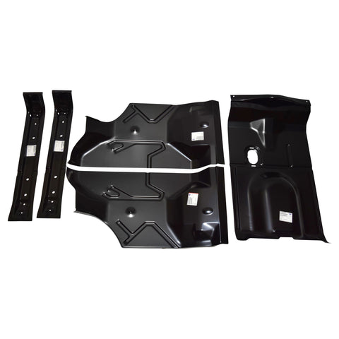 1973-1977 GM A Body Trunk Floor 8 Pcs Kit With Brackets & Gas Tank Braces