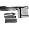 1965-1968 Ford Mustang Coupe/Fastback Frame Rail Rear With Rubber Bushings & Upper Rear Torque Box Patch RH