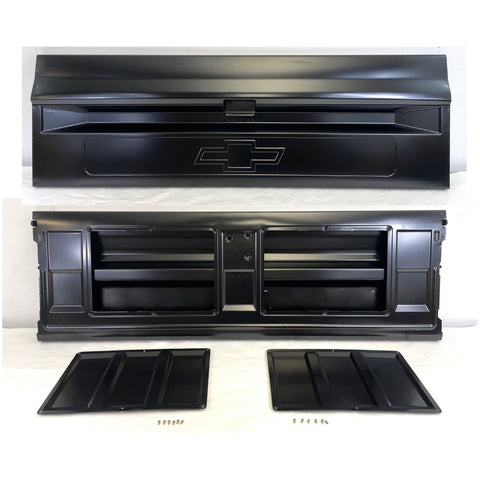 1967-1972 Chevy C10 Pickup Fleetside Tailgate With Access Panel w/Bowtie Chevrolet Logo