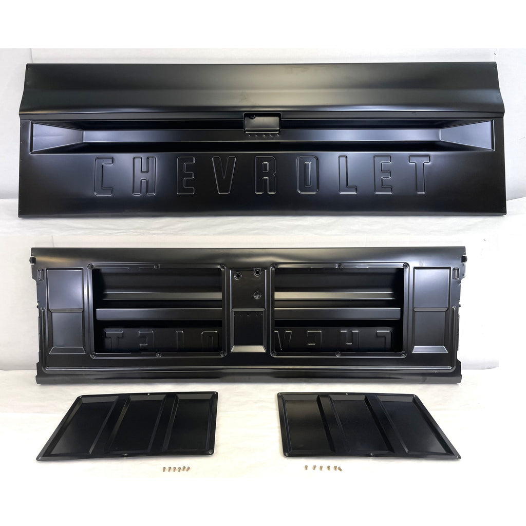 1967-1972 Chevy C10 Pickup Fleetside Tailgate With Access Panel w/Chevrolet Lettering