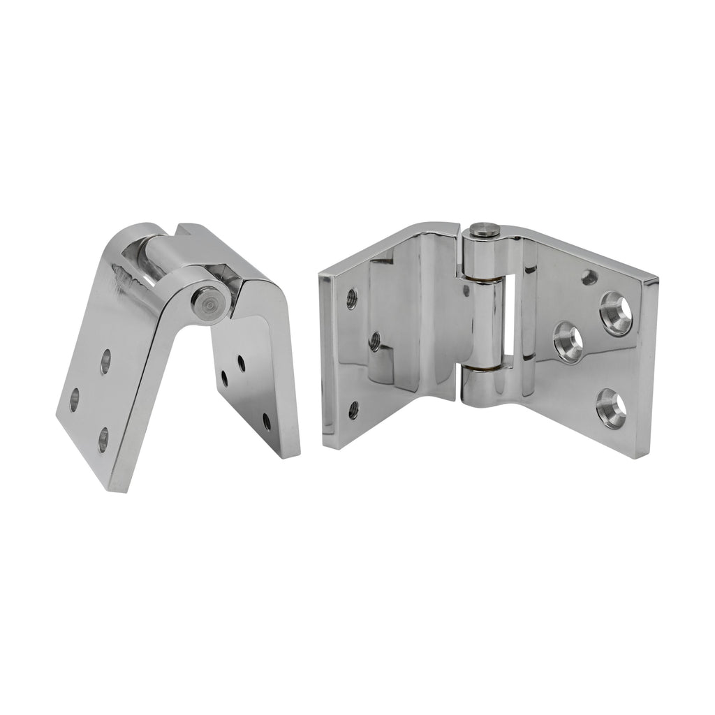 1955-1957 Chevy 2 & 4 DOOR STATION WAGON HINGE (POLISHED ALUMINUM) PAIR