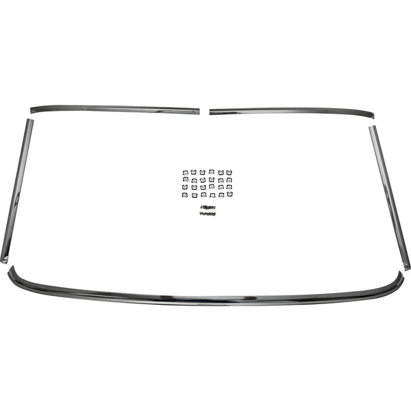 1964-1968 Ford Mustang Coupe Fastback Windshield Molding Set