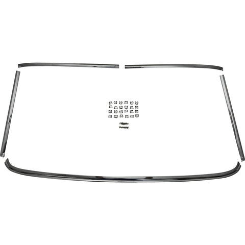 1964-1968 Ford Mustang Coupe Fastback Windshield Molding Set
