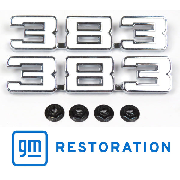 1969 Chevy Camaro Fender Emblem 383 Emblem