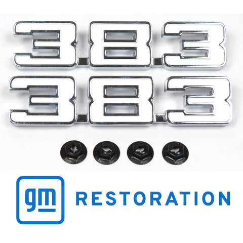 1969 Chevy Camaro Fender Emblem 383 Emblem