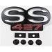 1967-1968 Chevy Camaro SS 427 Grille Emblem, For RS And Standard Grille