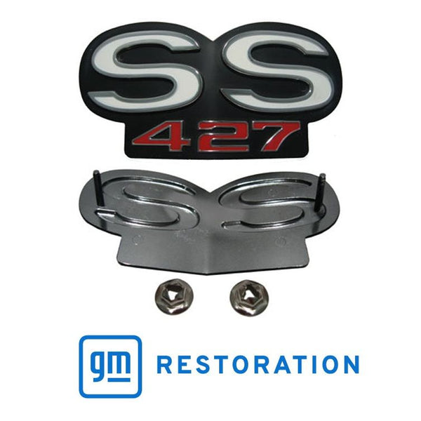 1967-1968 Chevy Camaro SS 427 Grille Emblem, For RS And Standard Grille