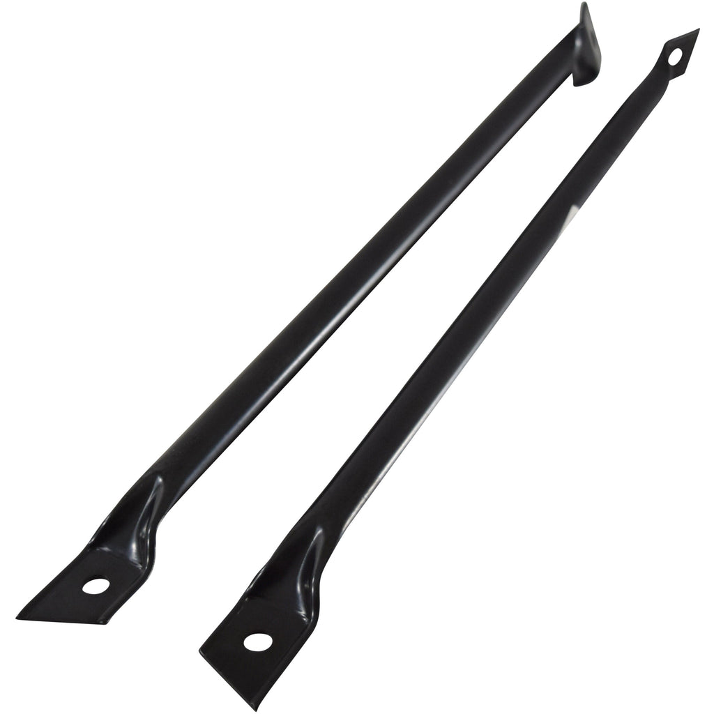 1967-1969 Chevy Camaro Front Fender Brace Pair Black EDP