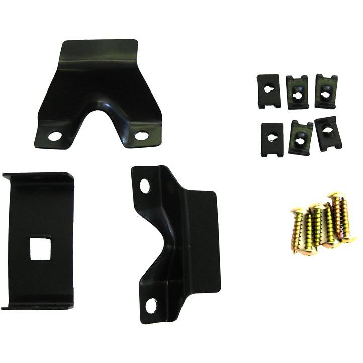 1966-1967 Chevy El Camino Console Mounting Bracket Set Manual Trans 3 Piece Set