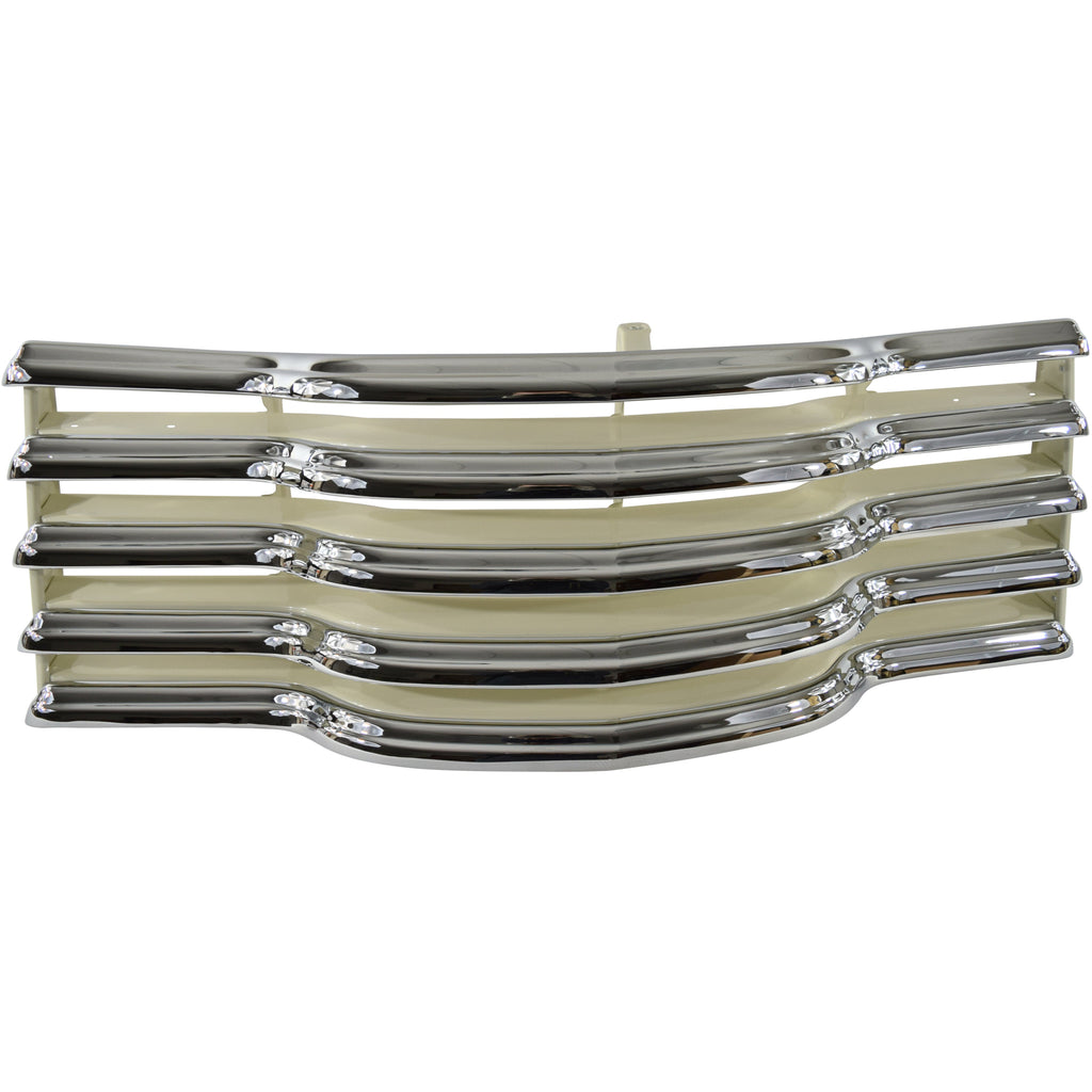 1947-1953 Chevy Truck Grille Assembly Chrome with Ivory Backsplash Includes Mounting Brackets Premium Quality