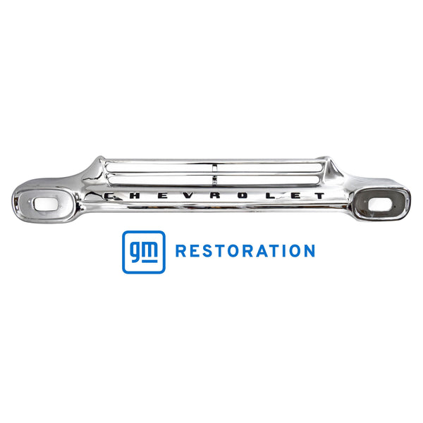 1958-1959 Chevy C10 2nd Series Pickup Grille Chrome With Black Lettering