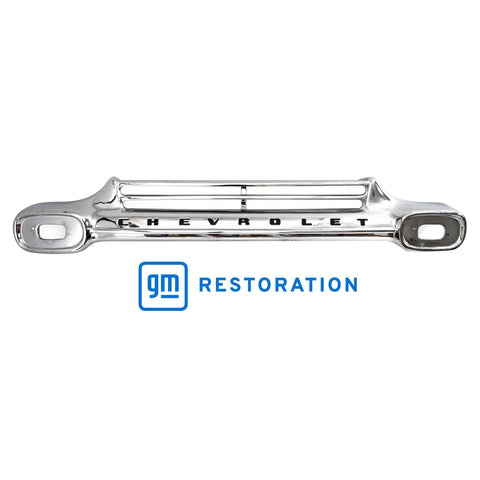 1958-1959 Chevy C10 2nd Series Pickup Grille Chrome With Black Lettering