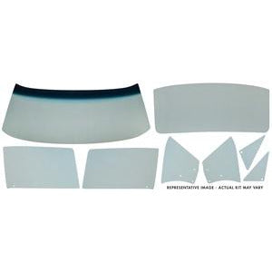 1968-1969 Chevy Camaro/Firebird Coupe Glass Kit Tinted W/ Band