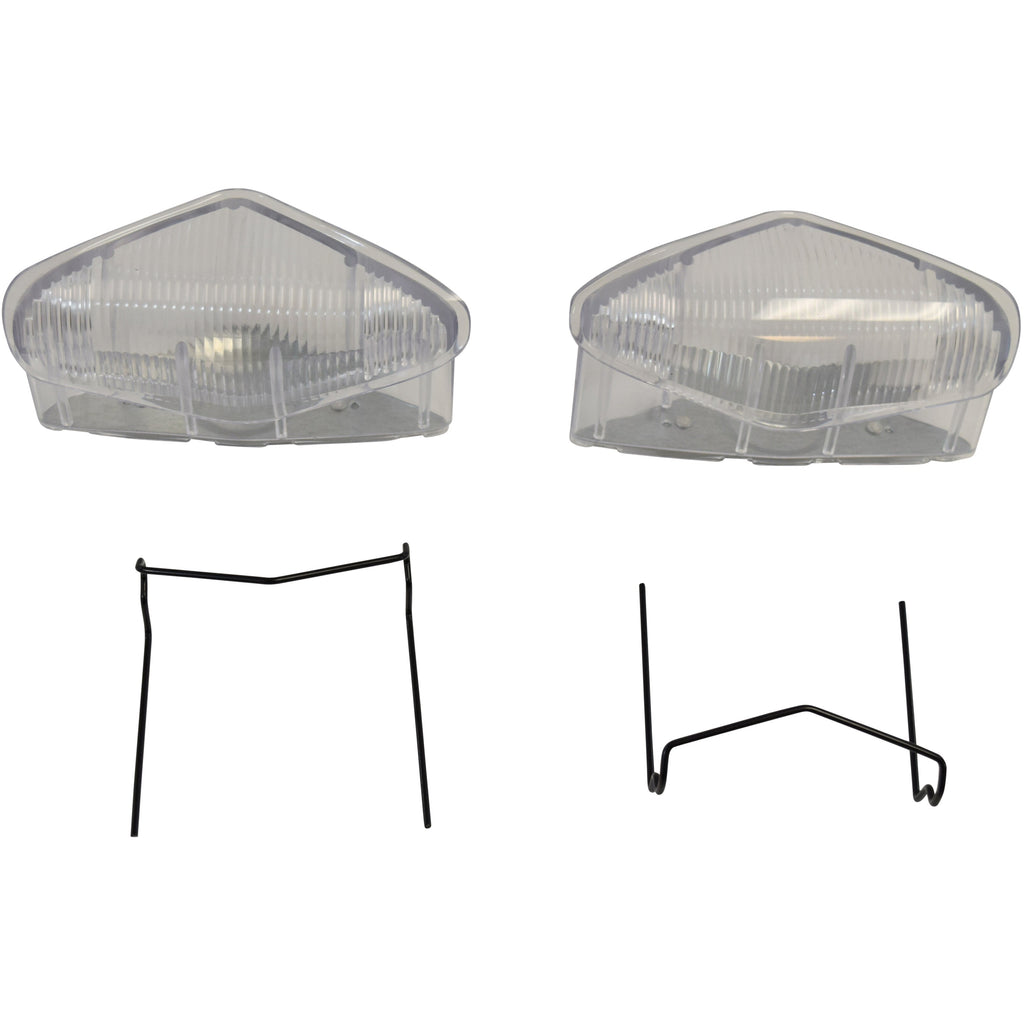 1959-1971 Mercedes-Benz W111 W112 Headlamp Lens Set Clear W/O Bulb Holder W/ Spring