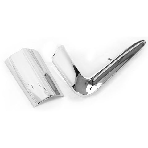 1957 Chevy Quarter Vertical & Top Fin Moulding Kit W/Bolt-on Insert 1 Piece Style LH